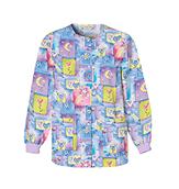 Dream Time Jewel Neck Snap Front Warm-Up